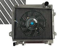 5ROW Alum Radiator+Fan pour