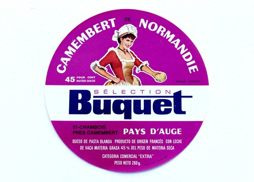 Ancien etiquette boite - ancien, fromage