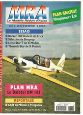 MRA N°682 PLAN "MOTOPLANEUR ZOE" / BUCKER 180 STUDENT / LITTLE STA T / THERMIK