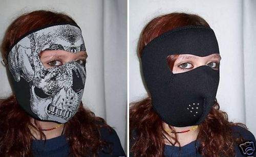 Cagoule neoprene skull face - "skull,