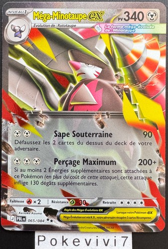 Carte pokemon mega minotaupe - carte,