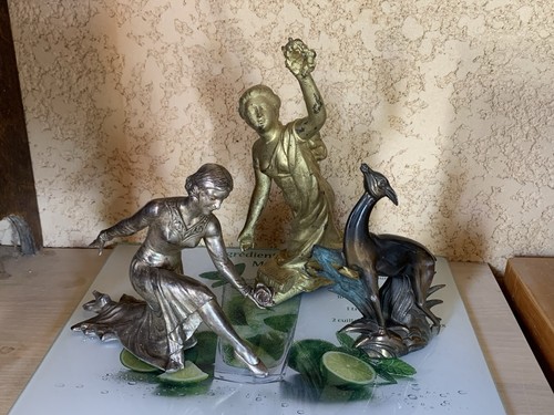 Statuettes régule - statuettes, en