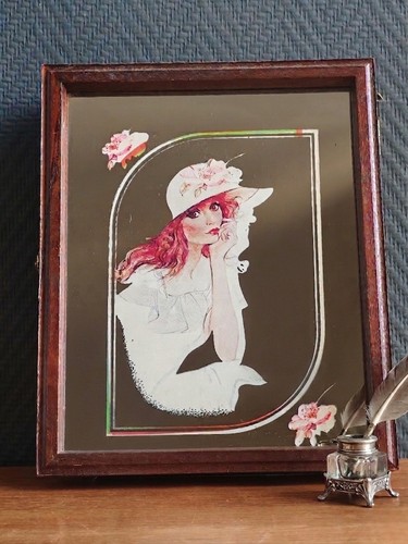 Boîte clés miroir vintage - boîte,