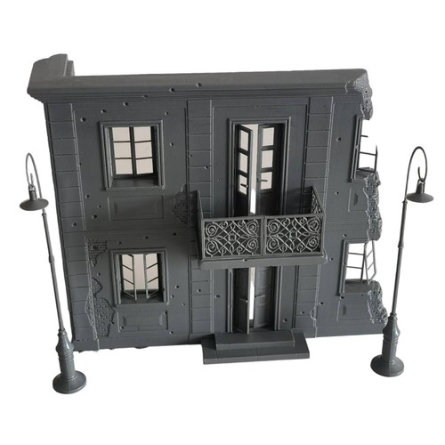 Façade immeuble conflit - façade, en