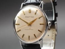 Seiko Crown 15013 Brown Gold 21J Hand Winding Homme OH Serviced Vintage 1960s