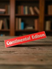 Vintage Continental Edison Retro Vintage Advertising Sticker Deco Collection