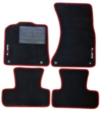 Ensemble De Tapis De Sol Pour Audi Q5 (8R) 2008 2017, Bord Rouge Et 2 Broderies