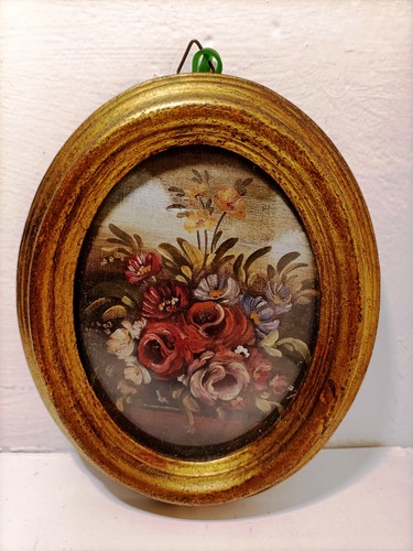 Ancien peinture sur - , carton