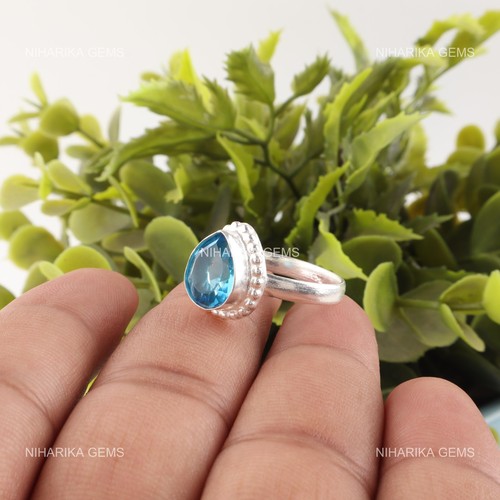 Bague solitaire argent 925 - argent,