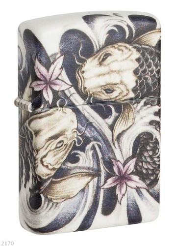 Zippo koi fish design - zippo,
