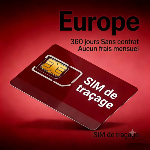 Carte sim prépayée traceur - carte,