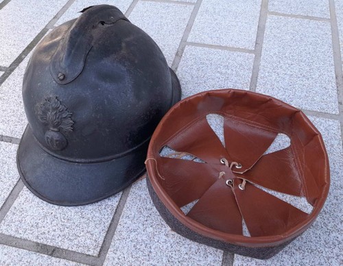 Ww1 coiffe intérieure - coiffe, cuir