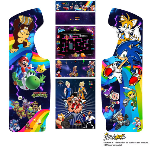 Stickers borne arcade - borne, d'arcade