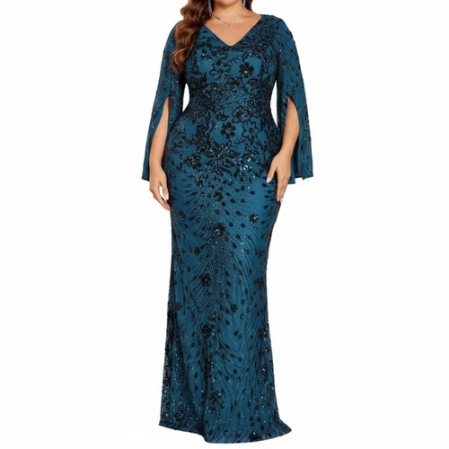 Robe longue sequins coupe - longue, à