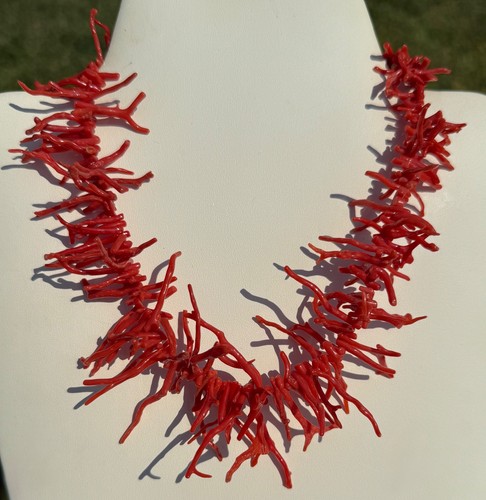 Collier ancien corail rouge - ancien,