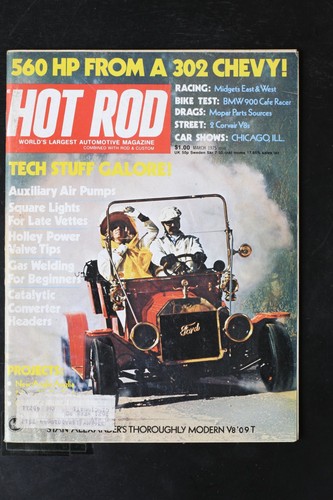 Hot rod march 1975 ford - hot,