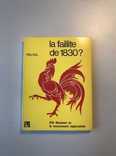 La faillite de 1830? Elie