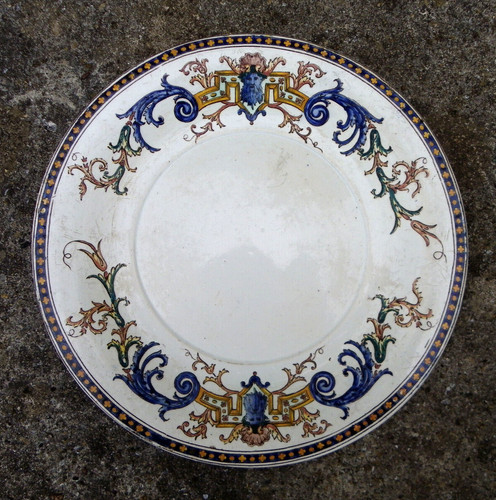 Grand plat faïence gien - plat, de