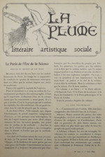 Armand Rassenfosse Art Nouveau Nude Illustrated Page from La Plume May 1899