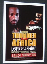 2006 SPORTING PROFILES CARD BOXING HEAVYWEIGHTS HEAVY LENNOX LEWIS GB #27 RAHMAN