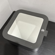 IKEA GUNNERN 16778 Gray Metal Mirror Bathroom Lockable Medicine Cabinet Wall 12”