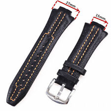 27*15MM FITS FOR SEIKO SPORTURA LEATHER WATCH BAND STRAP SNL017 7L22-0AE0 NEW