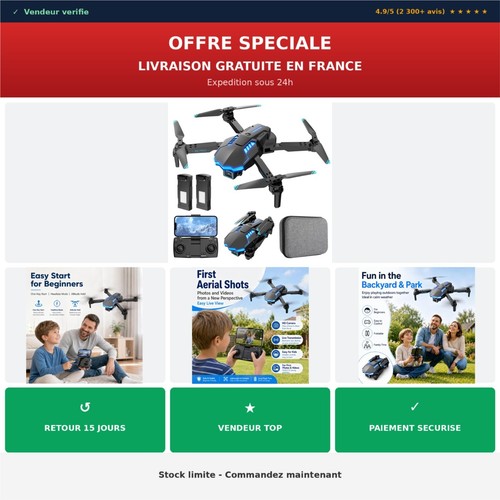 Drone avec caméra 1080p - drone, rc
