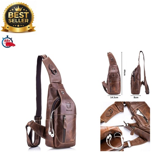 Sac poitrine homme cuir - de,