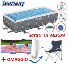 Bestway PISCINE POWER STEEL FRAME Rectangulaire → 549x274x122 Cm + Accessoires