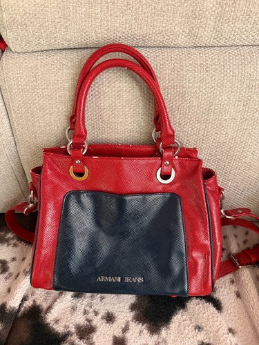 Sac main rouge - à, marine