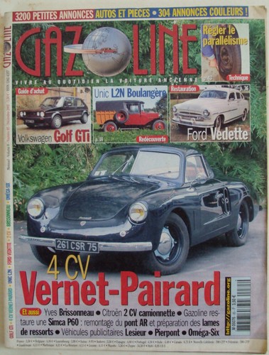 Revue automobile gazoline - automobile, "gazoline"
