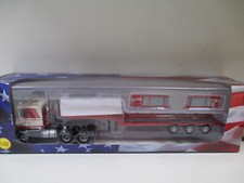 CAMION AMERICAIN GMC ASTRO 95 REMORQUE PORTE ENGINS 1970 ALTAYA 1/43