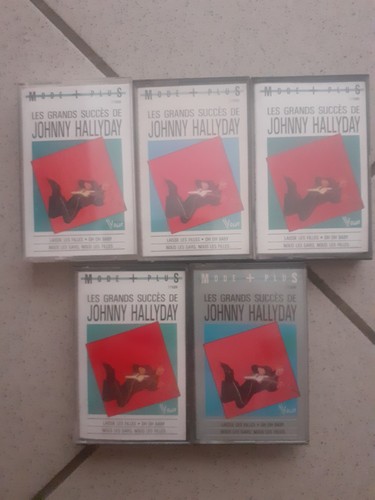 Johnny hallyday 5 k7 - ,