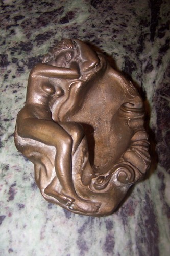 Ancien cendrier bronze - ancien,