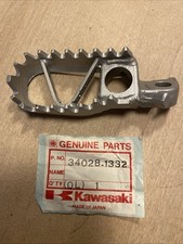 Genuine OEM Kawasaki KX125 KX250 KX500 KDX 1992-96 L/H Footrest. 34028-1332 NOS