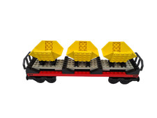Lego® train 9V RC chemin de fer voie ferrée 4565 wagon avec 3 bennes