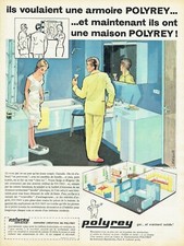 Advertising 0821 1960 Polyrey Upholstery Bathroom Furniture