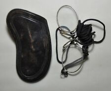 Antique glasses - bésicles in their case embossed leather passage du Havre PARIS