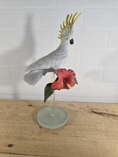 bird cockatoos franklin mint H 29cm 1987 porcelain