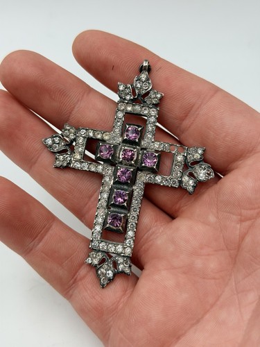 Croix pendentif argent - &,