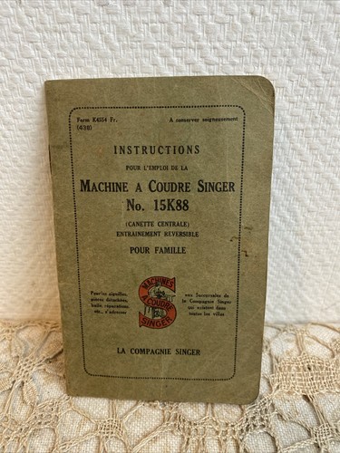 Ancien mode emploi notice - mode, d’emploi
