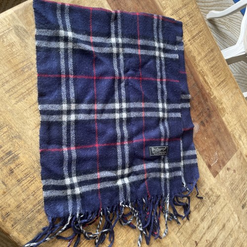 écharpe burberry bleu - burberry, bleu/vert