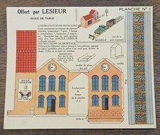 CUTTING BOARD OFFERED BY LESIEUR BOARD N°1 CONSTRUCTION OF A SMALL STATION