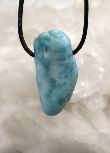 Pendentif larimar pierre - pendentif,