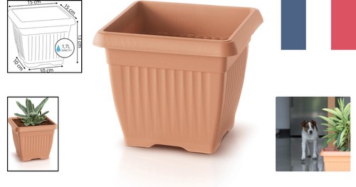 Pot fleurs plastique - en,