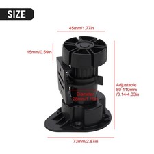 Pied de meuble de placard neuf