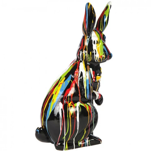 Statue lapin résine - statue, en