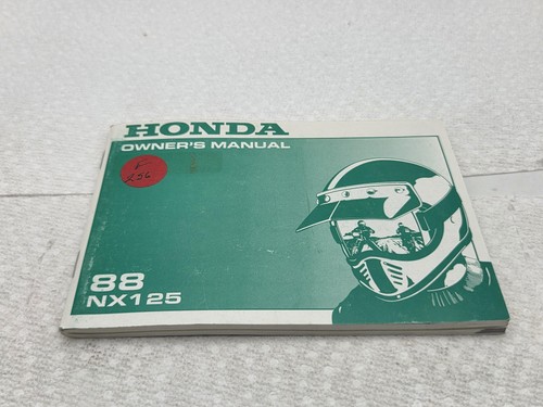 1988 honda nx125 - honda, owner's