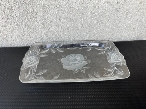 Plateau rectangulaire verre - plateau, en