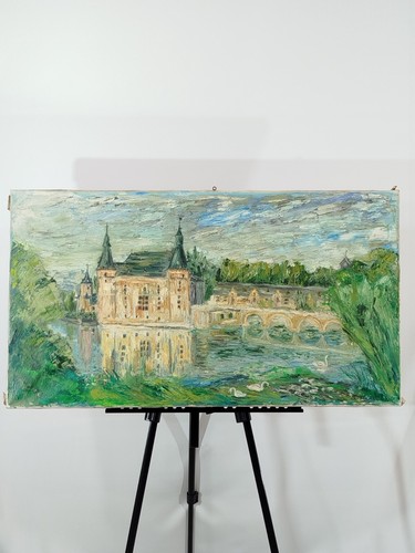 Tableau ancien signé - , par